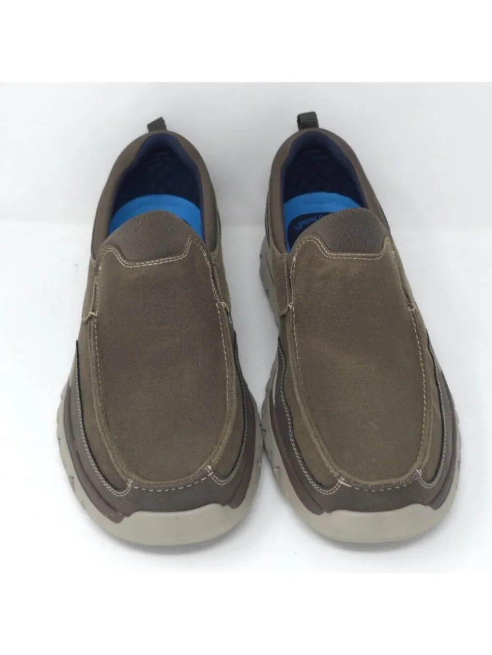 New Dockers Coban Black Faux Leather Slip-On Loafers Memory Foam Men’s 10.5M